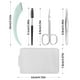 thumbnail image 2 of Kit de recortador de cejas 5 en 1 con tijeras, maquinillas, pinzas, cepillo y espejo para mujer. Incluye estuche de cuero para transportar las tijeras., 2 of 4