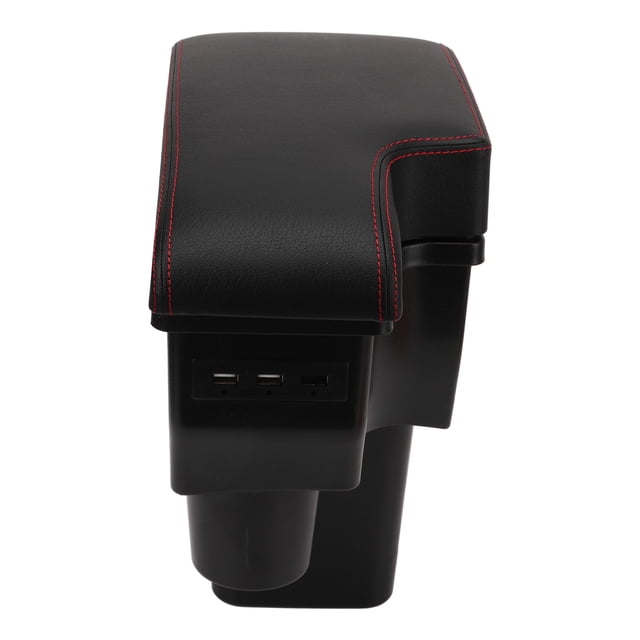 Caja para reposabrazos de coche cojín de goma caja de contenido de tienda central ajuste perfecto negro para coche ANGGREK Otros