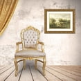 thumbnail image 3 of Gerard Bilders 24x19 Gold Ornate Framed and Double Matted Museum Art Print Titled - Cows at a Pond (1860 - 1865), 3 of 4