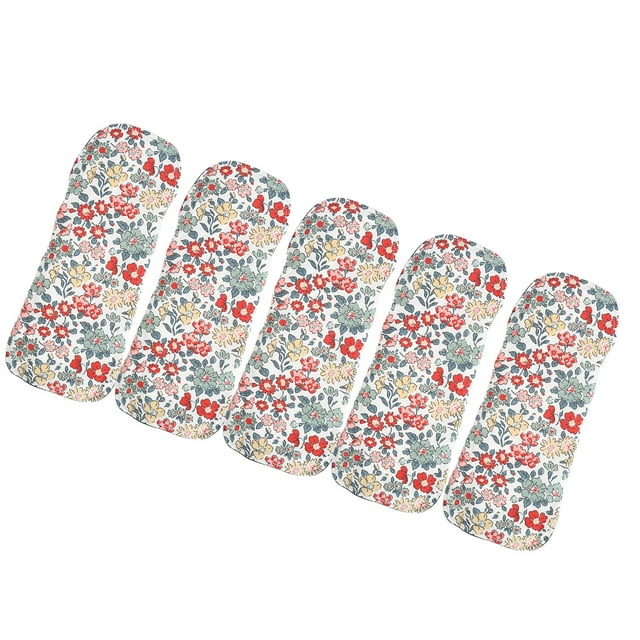 5 Pcs Serviettes Féminines Réutilisables Lavables en Coton Produits d'Hygiène pour Femmes