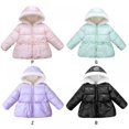 thumbnail image 4 of BULLPIANO Winter Coats for Kids with Hoods Light Puffer Jacket for Baby Girls Infants Toddler Fall Winter Hooded Jacket, 4 of 4
