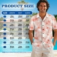 thumbnail image 6 of Xixirimido Pink Palm Leaf Floral Matching Couple Outfits Men’s Button-down Hawaiian Shirt Women Sleeveless Midi Dress with Pocket Couples Matched Summer Outfits for Beach Vacation, L, 6 of 7