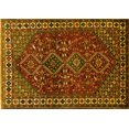 thumbnail image 1 of Ahgly Company Indoor Rectangle Persian Yellow Traditional Area Rugs, 6' x 9', 1 of 4