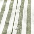 thumbnail image 4 of Yteetum Summer Mens Shirts Collar Neck Short Sleeve Button Down Tops Casual Striped Printed Lightweight Comfy Vacation Travel T Shirts, 4 of 6