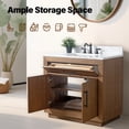 thumbnail image 5 of Vanity Art 36" Single Bathroom Vanity with Sink, Freestanding Bath Storage Cabinet with Engineered Marble Top, 5 of 6