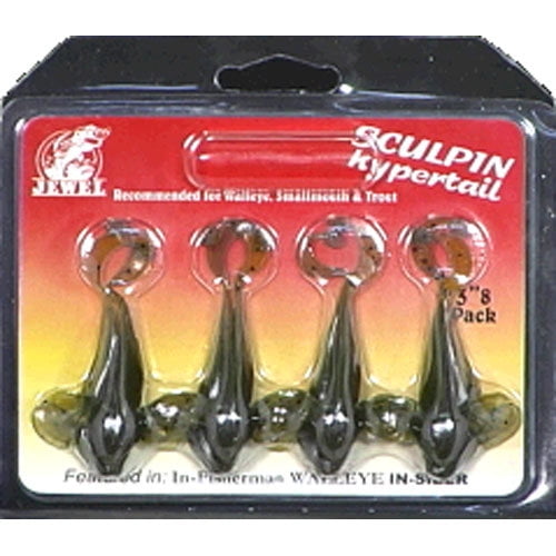Jewel Industries 3JS109H Sculpin W/ Jighead 3" Watermelon Fishing Soft Plastic