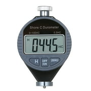 Portable 0-100HC Shore C Hardness Tester Meter Digital Durometer Scale for Sponge Soft Material with Large LCD Display