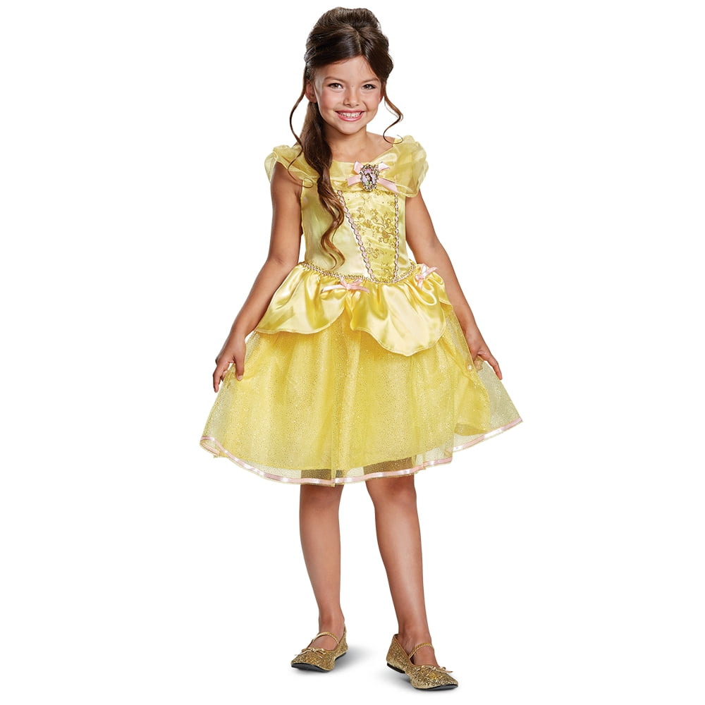 Disney Princess Belle Classic Girl's Halloween Fancy-Dress Costume ...