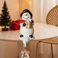 thumbnail image 5 of ToyKingdee 3D Christmas Stockings Holder, Snowman Fireplace Stocking Hooks, 5 of 7
