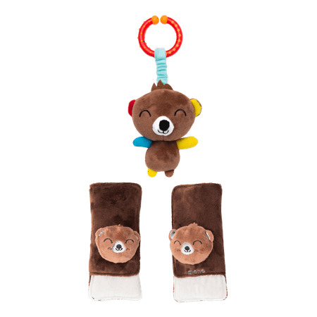 UPC: 0677726601592 | Diono Baby Harness Straps & Character Toy  2 Pack Shoulder Pads  Bear