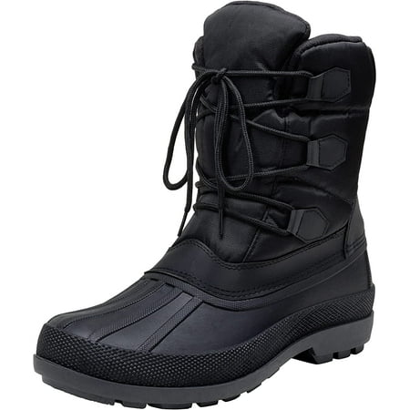 Jousen Mens Snow Boots Winter Boots Non-Slip Waterproof Boots for Men ...