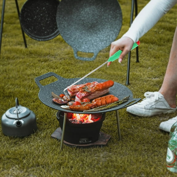 OULII Fire Pit Handle Accessory Oven Rack Puller Light Green 1Pcs