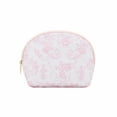 thumbnail image 2 of Pink Floral Travel Cosmetic Zipper Pouch, 2 of 5