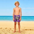 thumbnail image 4 of Babcutegg Boys and Girls Solid Color Summer Shorts – Breathable Cotton Blend with Fun Prints, Functional Pockets, and Comfortable Fit for Beach, Play, or Casual Wear Purple Size 9 Years, 4 of 9