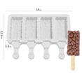thumbnail image 6 of Joernso Ice-lolly Mold Lidded Easy to Release 4 Cavities Silicone Handmade Ice-lolly Mold for Refrigerator, 6 of 8
