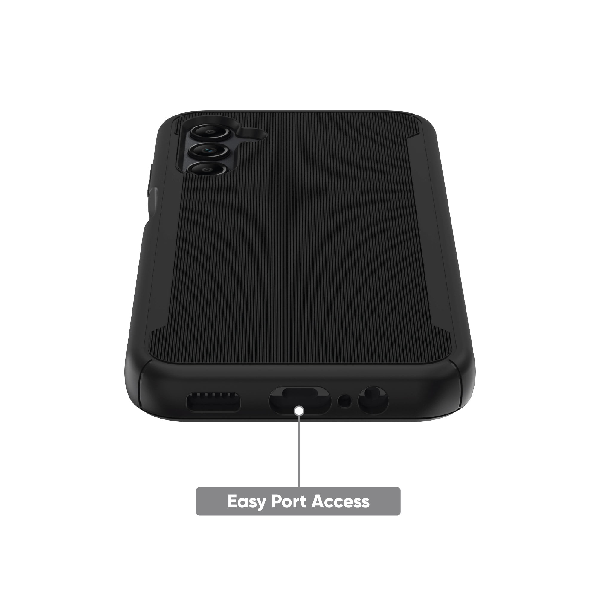 onn. Protective Gel Phone Case for Samsung Galaxy A14 5G - Black