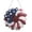 14in, variant on 250 Anniversary Wreath for Front Door - Hand-Folded Ribbon Independence Day Wreath, Red White Blue USA Decor for Memorial Day Patriotic Decor, 18in