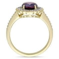 thumbnail image 4 of Everly Women's Garnet Yellow Gold Plated Ring, 4 of 7