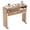 Natural, variant on Extendable Computer Desk with 2 Drawers, Home Office Desk with Pull Out Secondary Desk for Study,Working,Writing，Rustic Brown