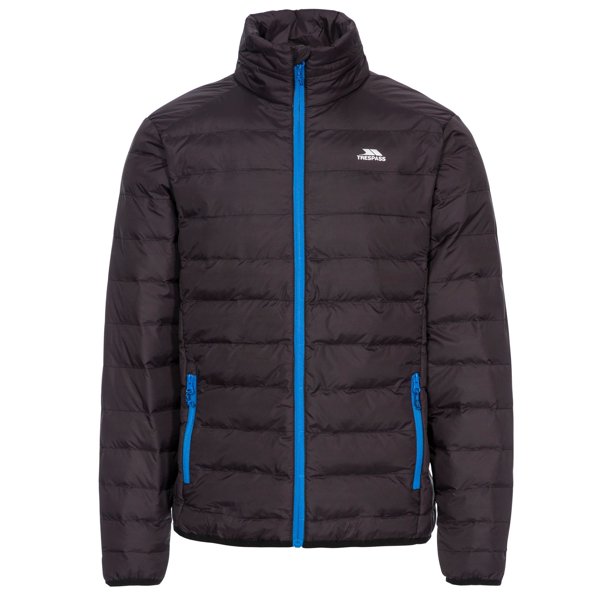 Trespass - Chaqueta Acolchada Casual Howat para Hombre (Negro)