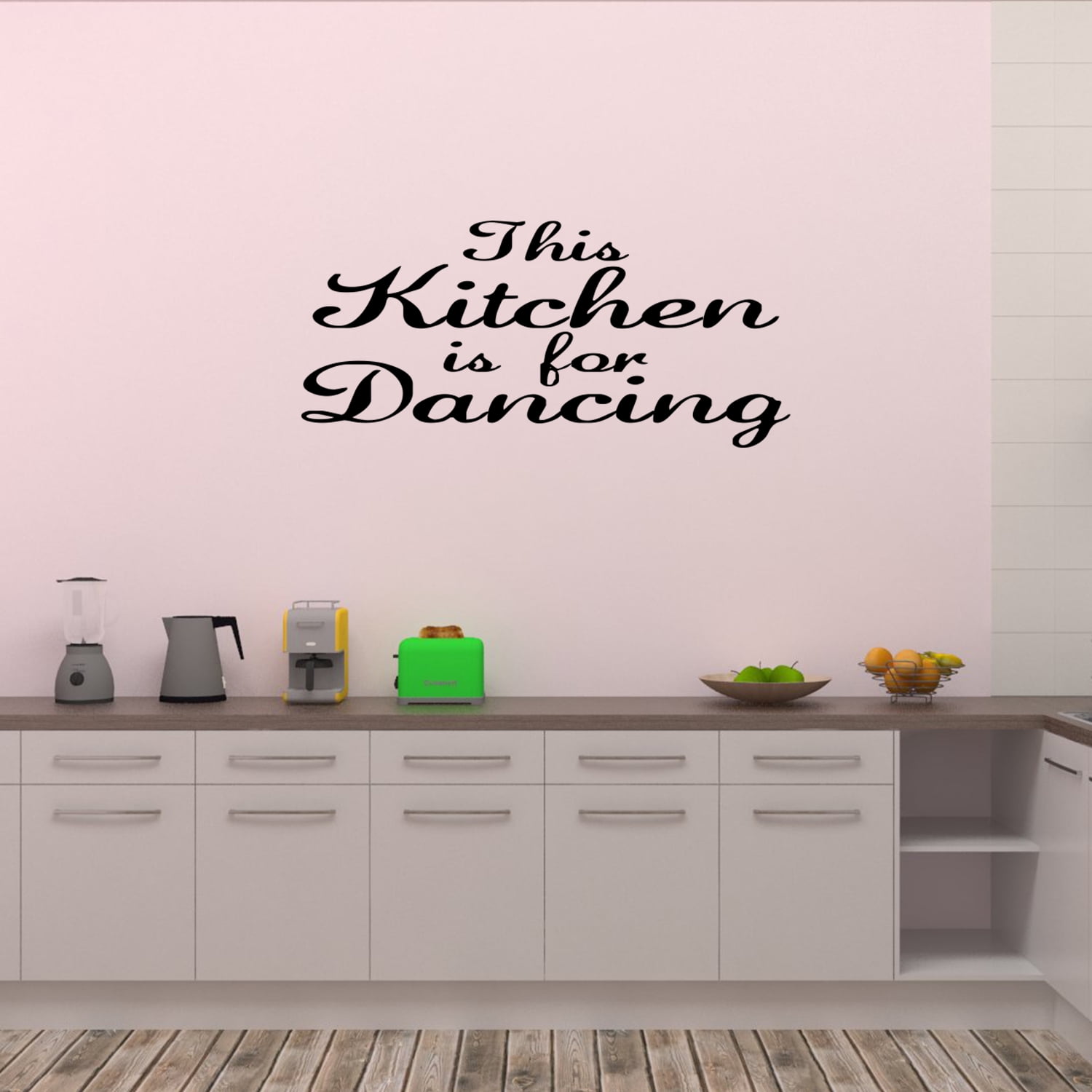 This Kitchen Is For Dancing Vinyl Wall Decal Words Lettering Cute Kitchen Decor Dance Quotes