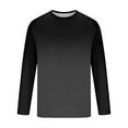 Big & Tall Mens Raglan Long Sleeve Shirts Summer Casual Crew Neck Color ...