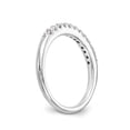 thumbnail image 6 of 14K White Gold Diamond Round Ring Band Wedding , Size 9, 6 of 7