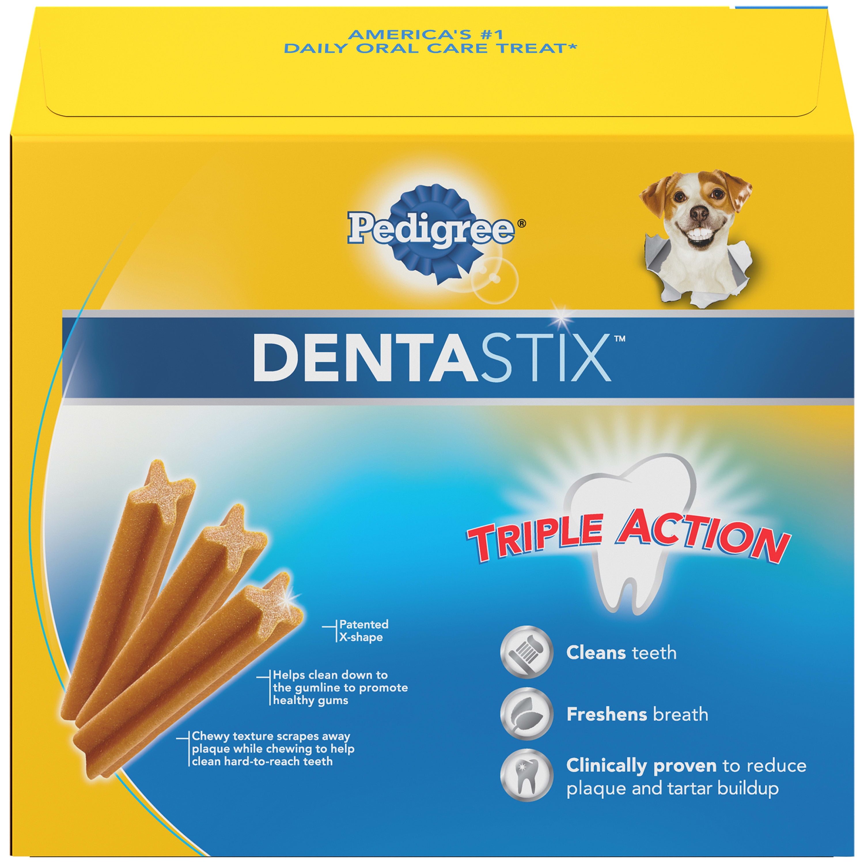 PEDIGREE DENTASTIX Toy/Small Dental Dog Treats Original, 1.68 lb. Value Pack (108 Treats)