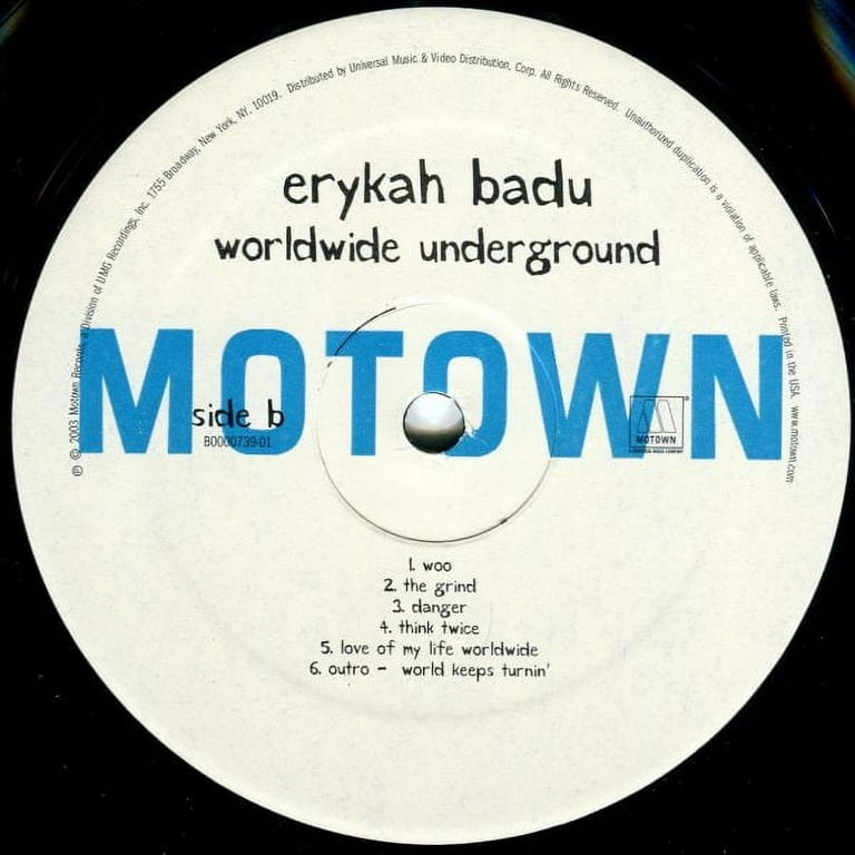 未開封 Erykah Badu/Worldwide Underground LP Erykah Badu - Worldwide Underground - Music & Performance