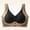 Black, variant on Front Closure Bras for Women Seamless Wireless Bralettes for Women V Neck Push Up Bra Comfortable Snap Closing Bras