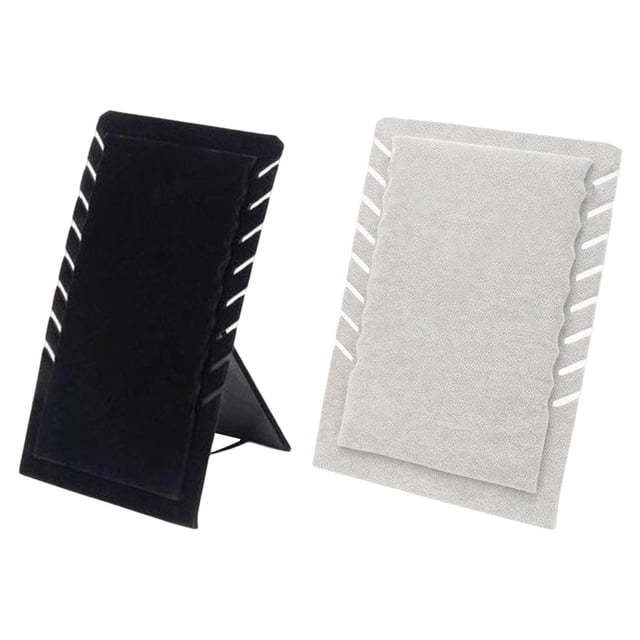 2 Pieces 8 Slots Necklace Organizer Holder Hanger Bedroom desktop Decoration Salvador Titular del collar