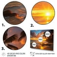 thumbnail image 3 of Designart "Beach Photo Sunset Charm XII" Nautical & Beach Floater Framed Wall Art Print, 3 of 7