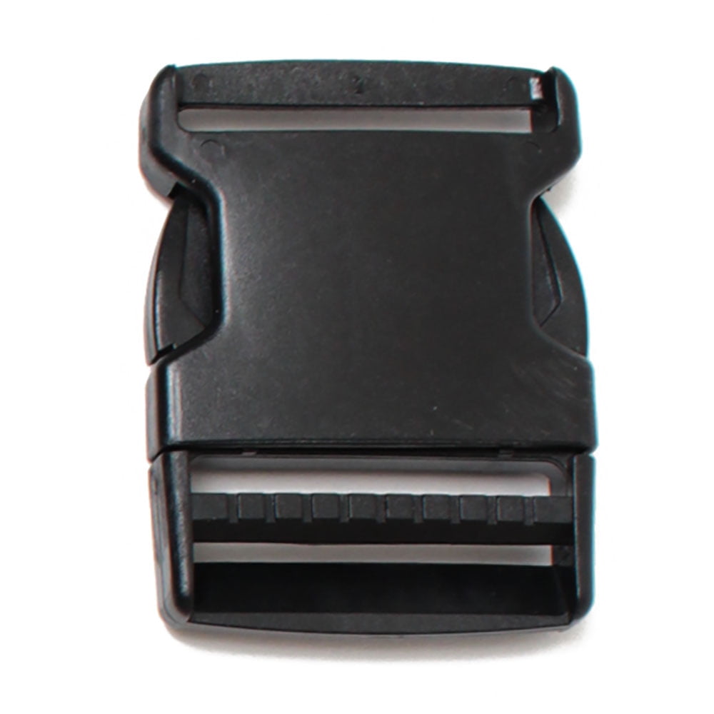 2" Side Release Buckle Black Nylon (2 Pack)
