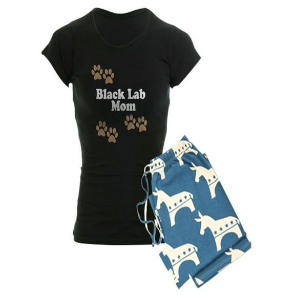 CafePress - Black Lab Mom Pajamas - Women's Dark Pajamas