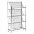 thumbnail image 4 of Nexel Chrome Slant Wire Shelving, 4 Shelves, 48"W x 18"D x 63"H, 4 of 4