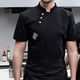 thumbnail image 5 of Chaqueta de Cocina para Hombres y Mujeres Yinane Uniforme de chaqueta de chef negro XL, 5 of 7
