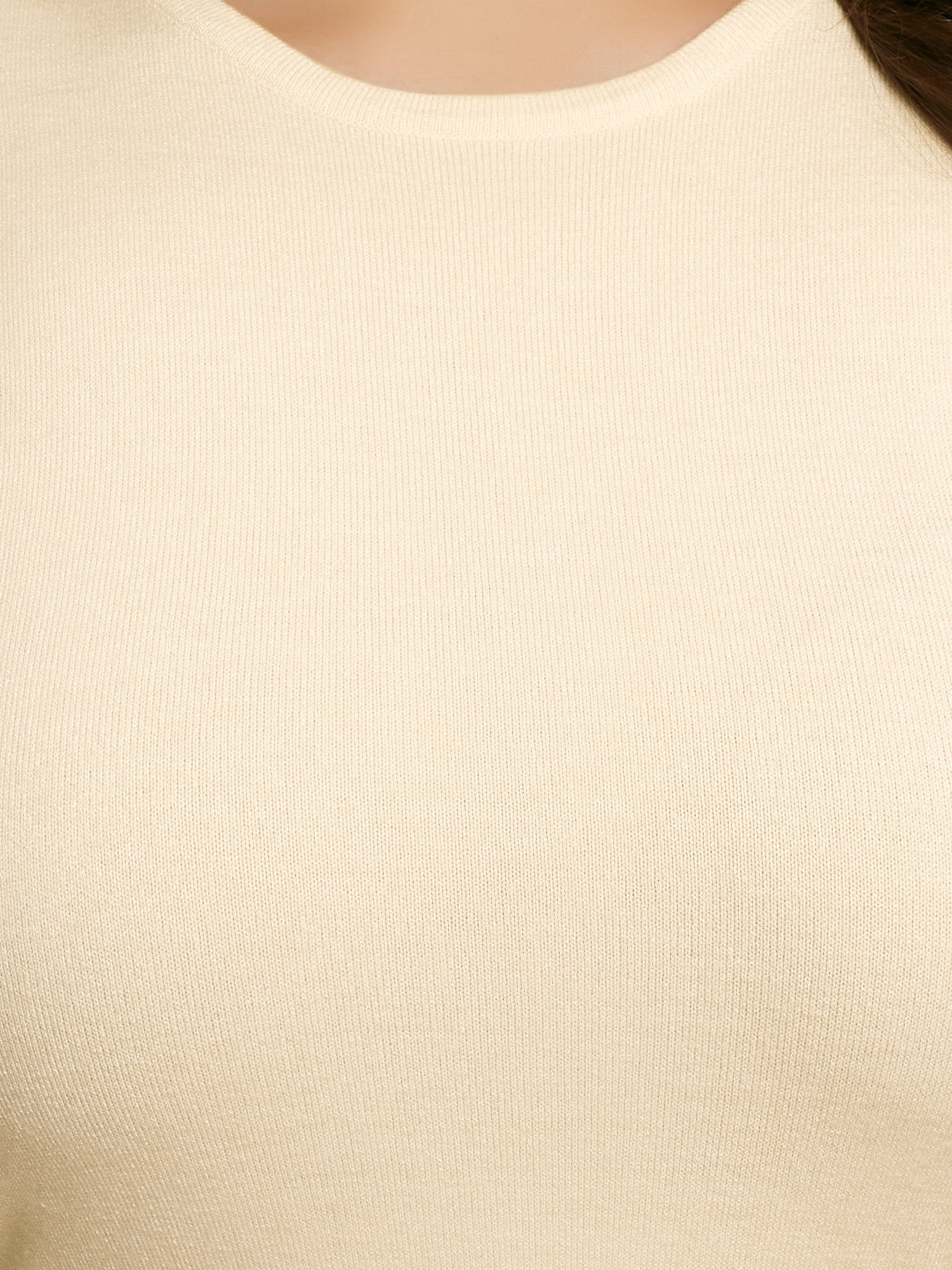 DARING DIVA Plus Size Sweater Crewneck Knit Sweater Tank Dress 1X Apricot