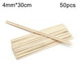 thumbnail image 2 of Bueautybox 50/100Pcs Roasting Natural Organic Bamboo Sticks - Disposable Biodegradable Skewers BBQ/Firepit, Hot Dogs, Kebab,Marshmallow Indoors or Outdoors, 2 of 7