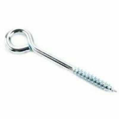 

10PK ProSource LR254 Lag Thread Eye Screw 3/8 X 4 Bright Zinc