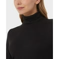 thumbnail image 3 of 32 Degrees Women’s Ultra Soft Thermal Midweight Baselayer Turtleneck Long Sleeve Top (Black, Small), 3 of 4