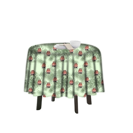 

eloria Abstract Printed Round Table Cloth Resistant Washable Decorative Table Cover for Dining Table