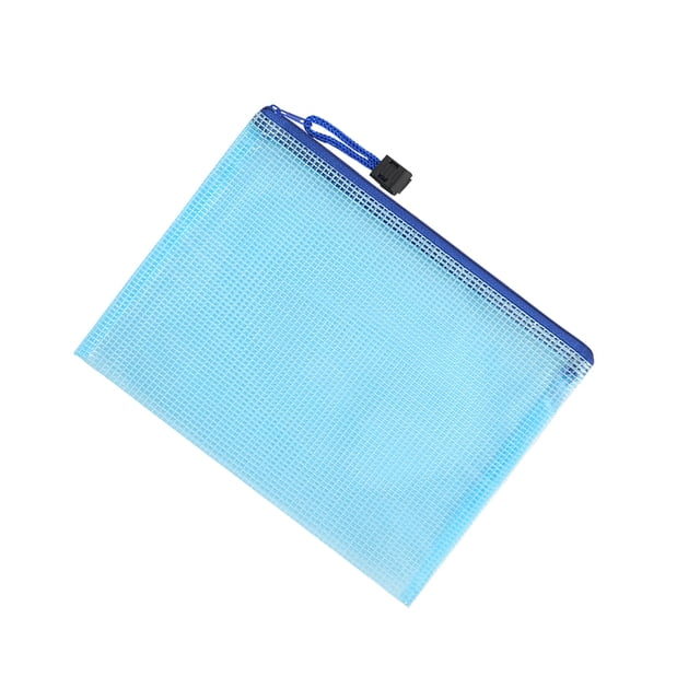 Qarigey Carpeta de archivos de 10 piezas Bolsa de documentos conveniente Contenedor de sujeción duradero Organizador de archivos con cremallera para Accesorios de disfraces Azul 20 cm * 28 cm Qarigey AP009156-02B