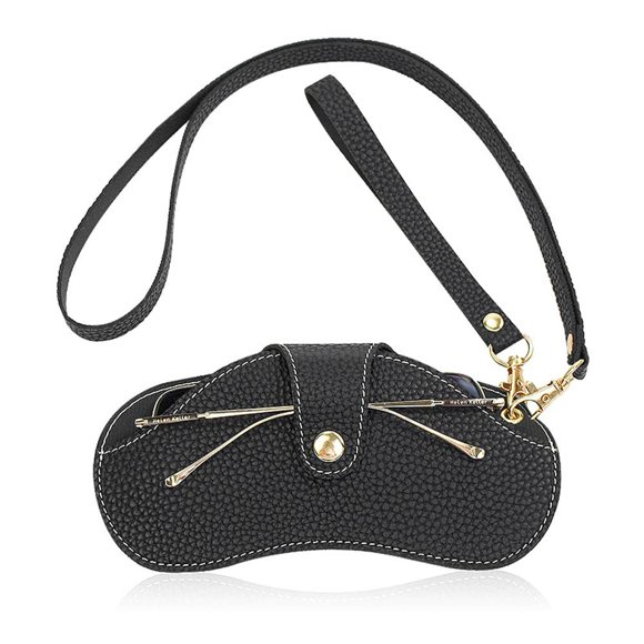 Bolsa blanda para gafas PPIOOY resistente a caídas con cordones negros