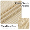 thumbnail image 6 of NICETOWN Plaid Window Valance for Kitchen, Farmhouse Semi Sheer Light Filtering Linen Valance, Rod Pocket Valance Curtains for Bathroom Living Room, Yellow, 42"x18", 1 Panel, 6 of 8