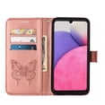 thumbnail image 5 of Wallet Case for Samsung Galaxy A33 5G 6.4 Inch with Wrist Strap Card Holder Slots Kickstand Flip Folio Case, Butterfly Pattern PU Leather Luxury Bracket Shockproof Protective Phone Cover,Rosegold, 5 of 12