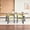 Green, variant on S-HOME Accent Armchairs in Beige with Black Metal Frame, Set of 2 Dining Room Chairs