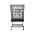 thumbnail image 3 of 3/4" Bar Spacing Open Top Small Parrot Cage With Stand - 18"x18x56" In Black, 3 of 3