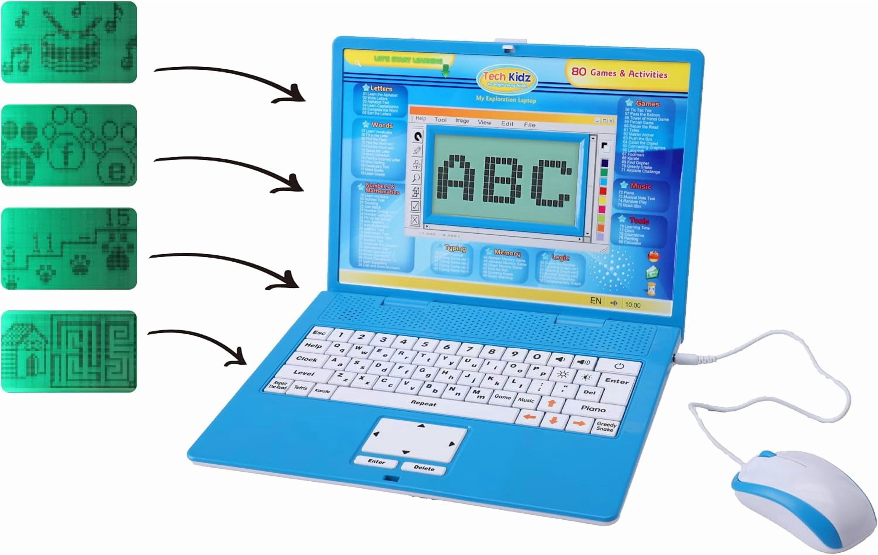 Tech Kidz - STEM Toy Computer Educational Learning Laptop, 80