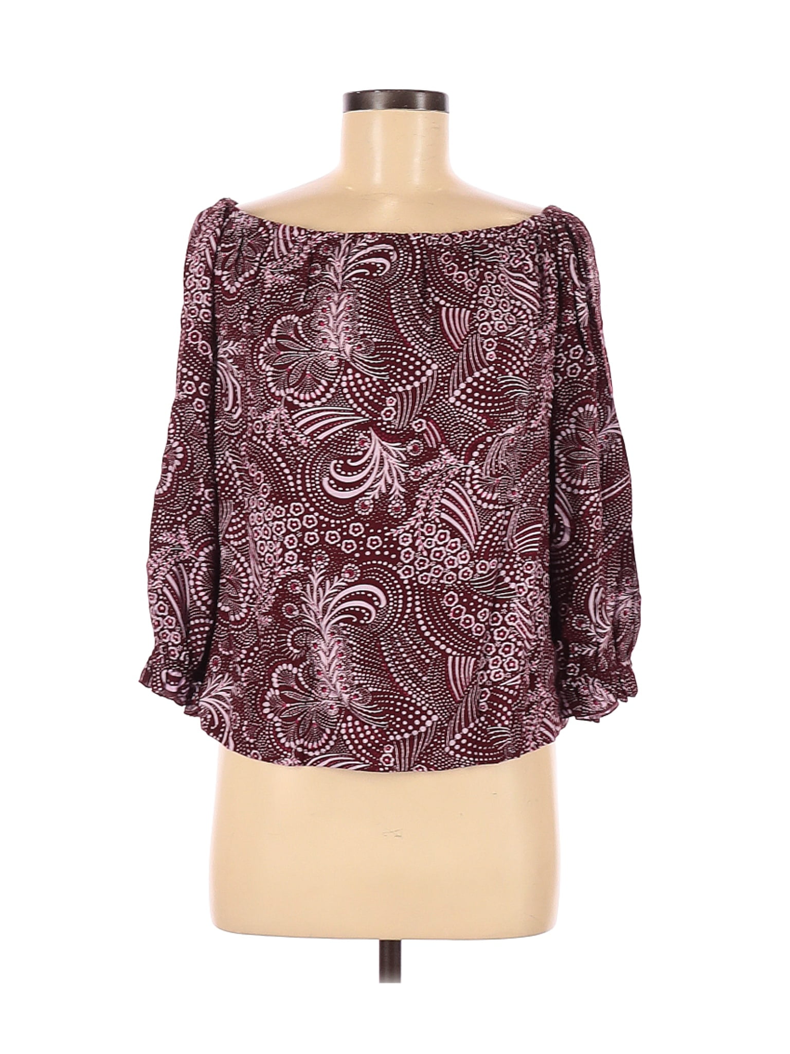 Ella Moss - Pre-Owned Ella Moss Women's Size M 3/4 Sleeve Blouse ...