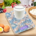 thumbnail image 7 of High Precision Digital Kitchen Scale Tempered Glass Food Scale Multifunction Scale Small Kitchen Appliances Peach and Blue Rhombus, 7 of 7